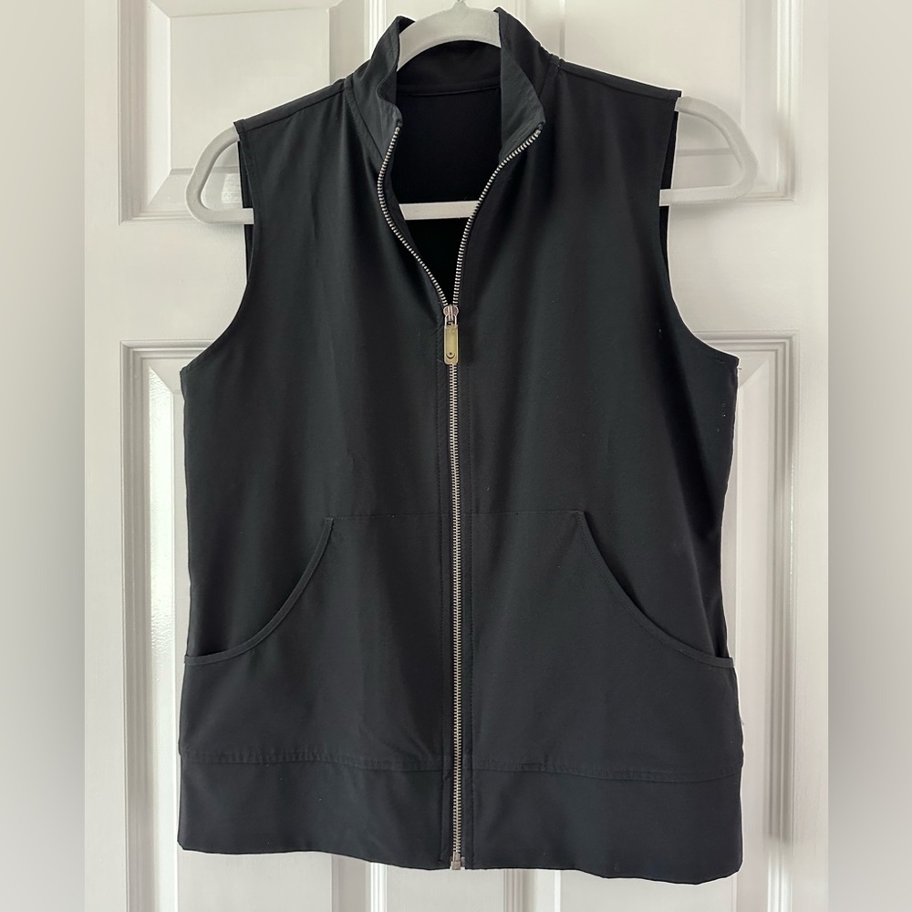 Chico’s black vest, size 0